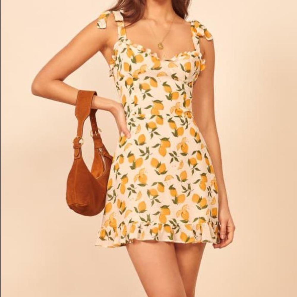 NWOT REFORMATION CHRISTINE DRESS LEMONADE